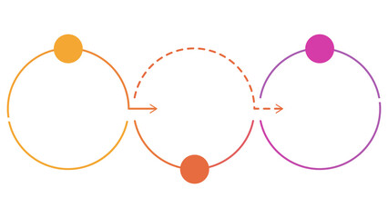 Infographic process design 3 options or steps.