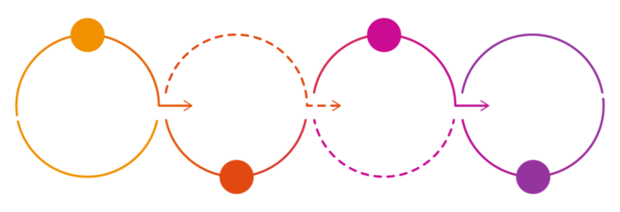 Infographic process design 4 options or steps.