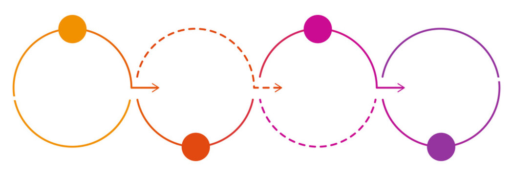 Infographic process design 4 options or steps.