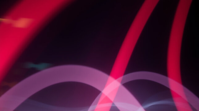 Abstract Light Trails Crimson Curves and Glowing Hues