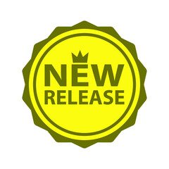 new release stamp icon vector design templates