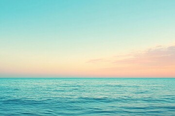 Serene Ocean Sunset Peaceful Water Sky Scene