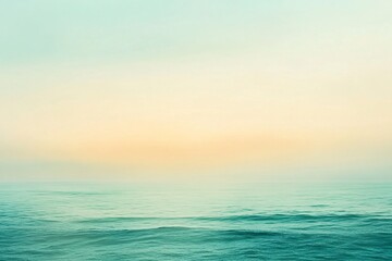 Obraz premium Serene Ocean Waves Under a Pastel Sky