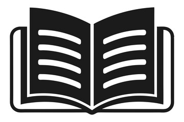 open book icon vector illustration