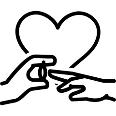 Vector black line icon for Proposal