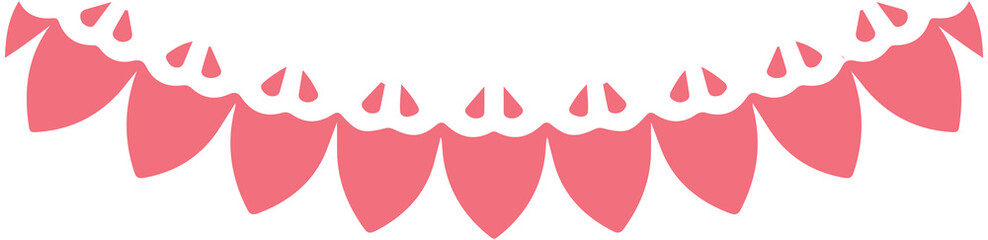 Lace divider decoration
