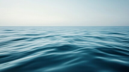 Fototapeta premium Soft air ripples creating distortion effects on a calm ocean gigapixel quality tranquil seascape aerial perspective