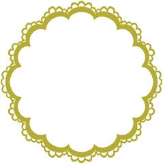 Lace Circle Frame