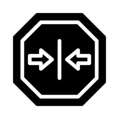 Icon Closed Lock With Style Glyph