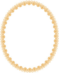 Oval lace frame
