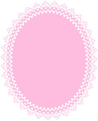Lace border oval
