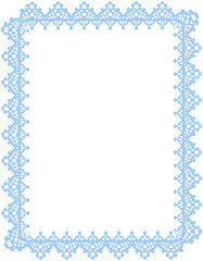 Lace Border Rectangle Frame
