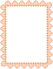 Lace Border Rectangle Frame
