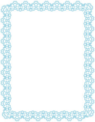Lace Border Rectangle Frame
