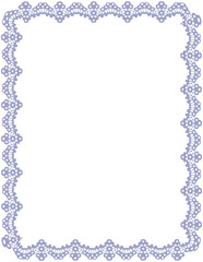 Lace Border Rectangle Frame
