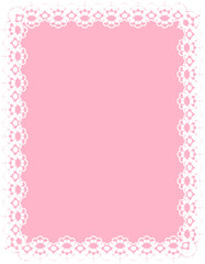 Lace Border Rectangle Frame