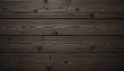 Obraz premium Dark Brown Wood Texture Background, Horizontal Wooden Planks, Natural Grain Pattern, Rustic Surface, Timber Detail