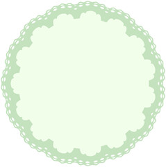 Cute lace circle frame