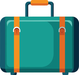 Cute Summer icon On A Trasparent Base - Suitcase