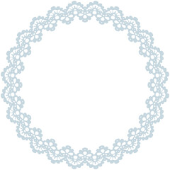 Lace Circle Frame