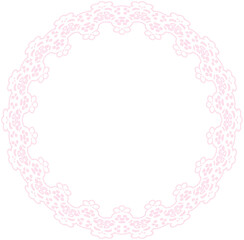Lace Circle Frame