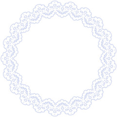 Lace Circle Frame
