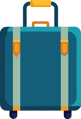 Cute Summer icon On A Trasparent Base - Suitcase