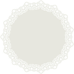 Lace Round Frame
