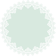 Lace Round Frame
