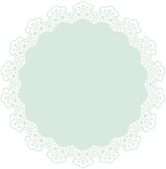 Lace Round Frame
