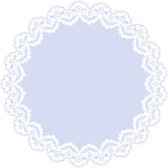 Lace Round Frame
