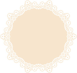 Lace Round Frame
