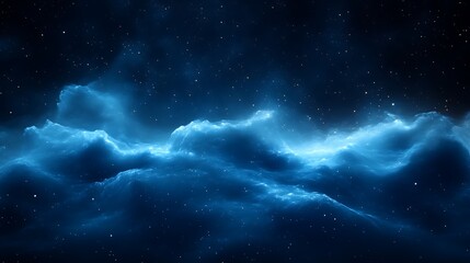 Fototapeta premium Celestial Nebula Cosmic Cloudscape Starry Night