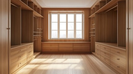 Dressing room interior of modern house