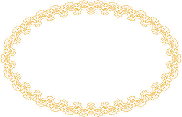 Oval Lace Border ornament