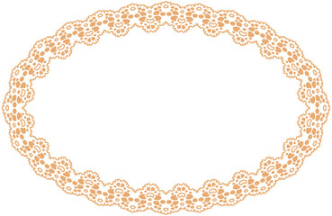 Oval Lace Border ornament
