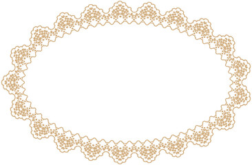 Oval Lace Border ornament

