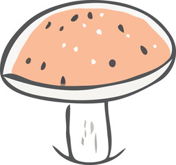 mushroom cartoon character
