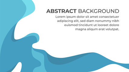 Dynamic cyan abstract background with flowing contours and layered elements, delivering a bold and refreshing visual experience.