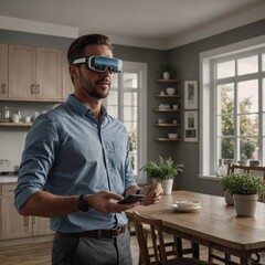 Leonardo_Kino_XL_A_real_estate_agent_showcasing_a_virtual_hous_0 