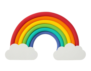 rainbow and clouds