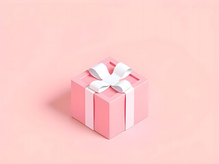 Fototapeta premium pink gift box