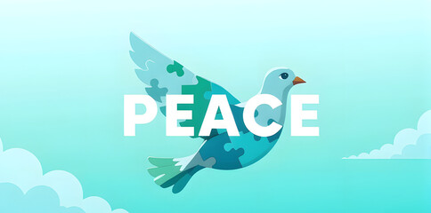 Dove of Peace Puzzle Illustration