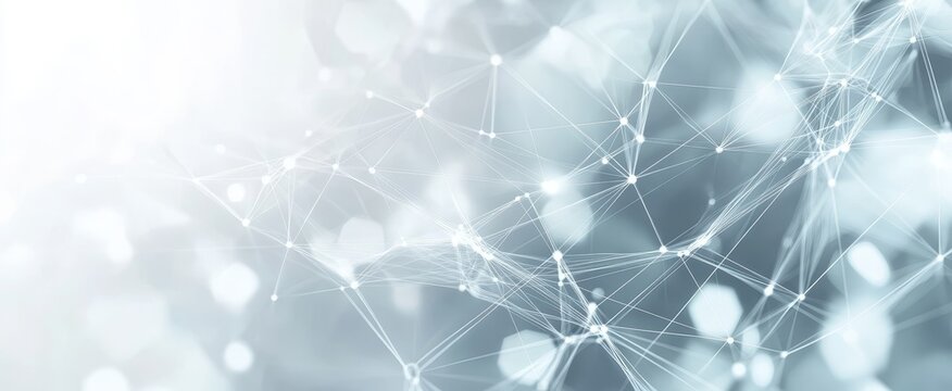 Abstract Network Connecting Points, Bokeh Background