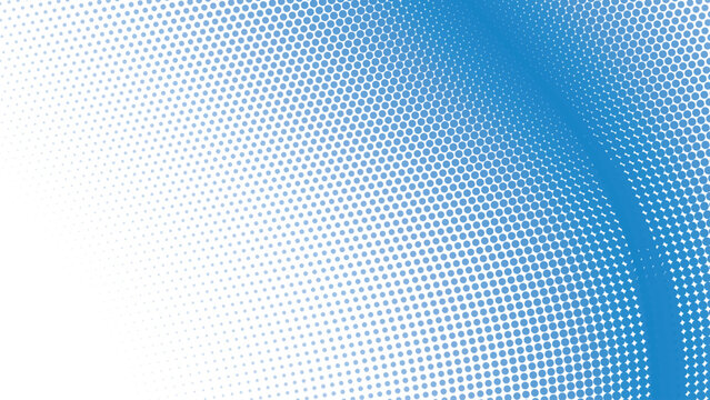 Blue halftone pattern abstract background for fabric style