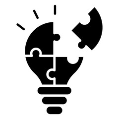 Problem Solving Glyph Icon