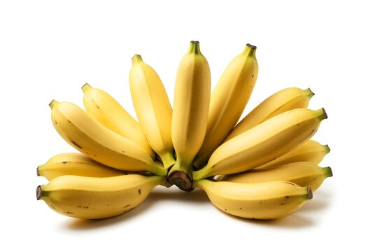 Banana Close up White background Vaslui Romania
