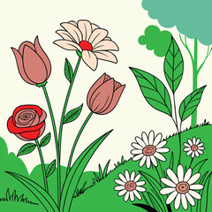 abstract floral background