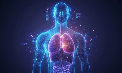Digital Human Anatomy: Lungs and Respiratory System Visualization