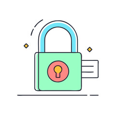 lock  icon, lock  vector illustration-simple illustration of lock , perfect for lock  logos and icons